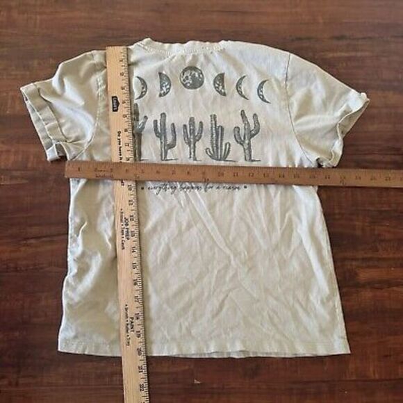 Universe Moon Stars Jr Womens T Shirt Sz Small Destroyed Holes Y2K Skater Street - Picture 12 of 14